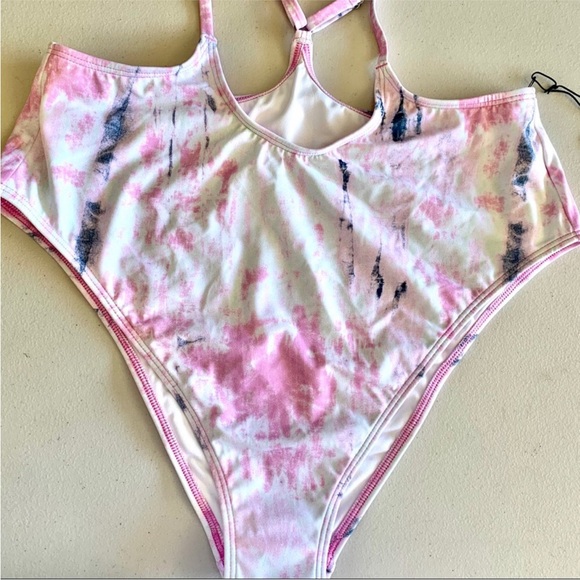 Something Navy Suspender High Cut Swimsuit bottom - Picture 7 of 9